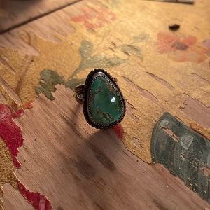 Sterling Silver Sonoran Turquoise Ring Size 7